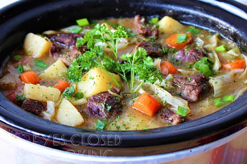 Slow Cooker Irish Beef Stew Recipe - Eyes Closed Cooking