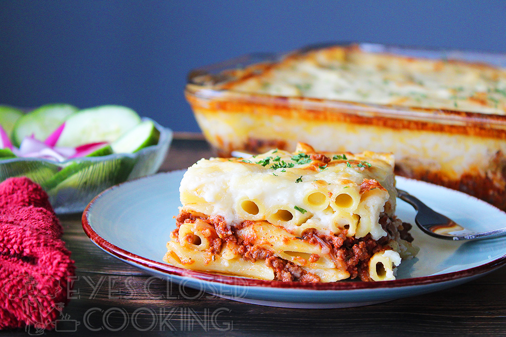 Egyptian Macarona Bechamel Recipe - Eyes Closed Cooking